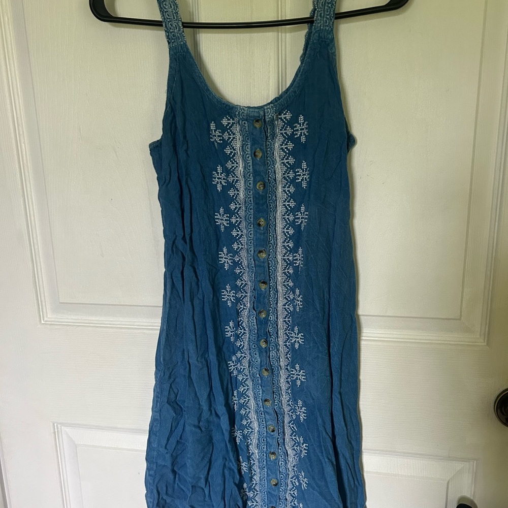Raya Sun Blue Embroidered dress